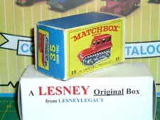 Lesney Matchbox Original EMPTY E3 Box for 35b Snow Trac