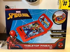 2017 Jakks Marvel Spiderman Tabletop Pinball New!