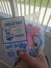 Vintage 1997 ENERGIZER BUNNY BEANBAG Bean Plush Toy Sealed