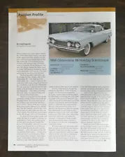 1959 Oldsmobile 98 Holiday Scenicoupe Full Page Original Color Article - 324