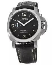 New Panerai Luminor Marina Automatic Acciaio 44mm Black Men's Watch PAM01312