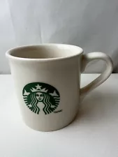 Starbucks Vtg 2013 Green Mermaid Logo 14oz Ceramic Coffee Mug Cup Made in USA