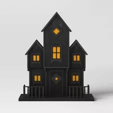 Wooden Light Up Haunted House - Threshold