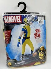 Marvel Wolverine Superhero 2nd Skin Costume Dress Up Adult L Full Jumpsuit