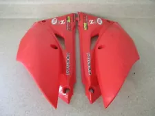 2019 HONDA CRF 250R RED SIDE NUMBER PLATES AIRBOX COVERS, FITS 18-21, MSC2 (For: 2019 Honda CRF250R)