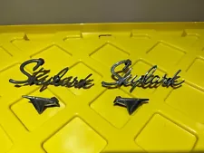 1960s Buick Skylark Emblem Badge Lot 1964 1965? + Birds 4432850 4432851