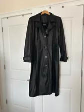 Street leathers/real leather trench coat women/ made in Italy / size M