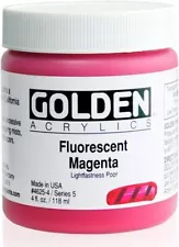 Golden Acrylic 4 Oz Fluorescent Magenta