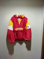 Vintage 90's Kansas City Chiefs Starter Pro Line Puffer Pullover Jacket Size XL