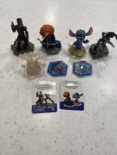 Disney Infinity Lot of 7 Pieces Starlord Stitch Gamora Brave