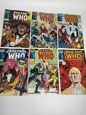 Doctor Who Marvel Comic Book Lot of 6 from 1980s