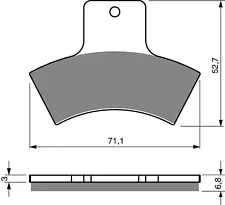 Goldfren Rear Brake Disc Pads K5 For Polaris 250 Trail Blazer 2001