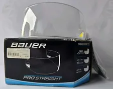 Bauer Pro Straight Hockey Helmet Visor | Plastic Half Shield Medium Clear