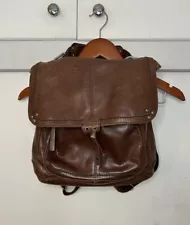 The Sak Ventura Brown Leather Convertible Backpack Crossbody Purse Bag