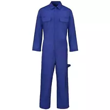 Mens Work Coveralls Navy Overalls Warehouse Garage Mechanics Boilersuit Suit