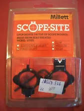 Vintage Rare Millett "Scope-Site" Open Sights on Top of Mounts, NIB