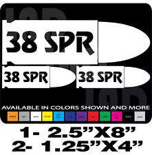 38 SUPER GUN DECALS AMMO CAN LABEL RUGER S&W COLT SPRINGFIELD