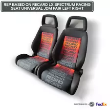 FRONT SEAT JDM PAIR LEFT-RIGHT RECARO LX SLIDER PAIR SPORT RACING