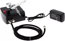 Airbrush Kit Portable Dual-Action Airbrush Gun and Mini Air Compressor Set for M