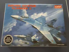 1/48 Academy Sukhoi Su-27UB Flanker C Two seater, Pvc Tires photo-etch US Sale!