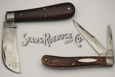 Antique WILBERT CUTLERY Sears Roebuck Pocket Knives - Lot of Two – Used Knives