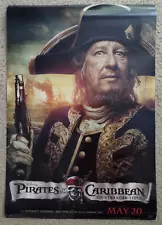 Pirates of the Caribbean On Stranger Tides Double Sided Promo Poster/2011