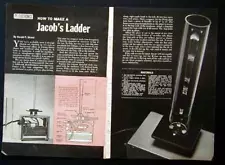 Traveling Arc Jacobs Ladder Mad Science How-To build PLANS