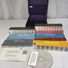 Pantone Lot of 8 Formula Guide Color Bridge Mix Process Solid Uncoated/Coated