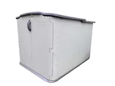 Suncast Glide Top low profile storage shed with floor - Resin