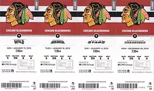 2014-15 CHICAGO BLACKHAWKS SEASON TICKET STUB PICK YOUR GAME DROPBOX TOEWS KANE