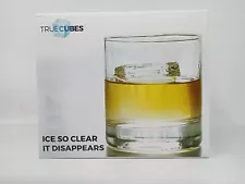 True Cubes Crystal Clear Ice Cube Maker- 4 Large Clear Ice Cubes for Whiskey