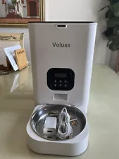 VOLUAS Automatic Pet Feeder : 4 Liter Dry Food Dispenser for Cats & Dogs