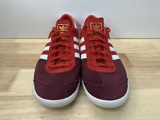 Size 13 - adidas Hamburg Red white maroon S79988