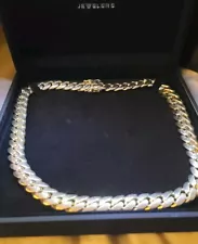 Miami Cuban Link 22inch Chain Box Lock 10k Heavy Huge 14.7mm