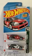 Hot Wheels Red Audi ‘90 Quattro and White Audi ‘90 Quattro