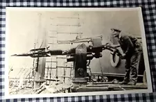 Vintage Whaling Harpoon And Gun Ship Photo Post Card- New Old Stock