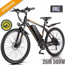 500W Electric Bike for SALE,26'' Mountain Bike 21Speed Commuter Ebike 48V Motor*