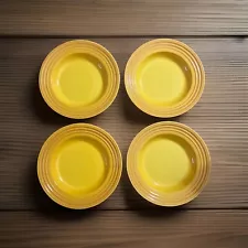 Vintage Le Creuset Original 10” Large Salad Bowls ( Yellow ) Set of 4 L. D. Sale