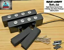 G.M. Screw Job 4 String Jazz Bass with 9.5 Screw Poles