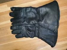 Classic Goldtop sheepskin lined motorcycle leather gauntlets