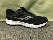 New Men’s Saucony S20559-1 Cohesion 13 Black & White Sneakers Size 14