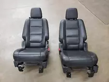 11 12 13 14 15 EXPLORER Left & Right 2nd Row Leather Bucket Seats Black DW