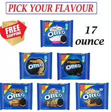 NEW Unique Oreo Crème Flavors Sandwich Cookies 17 oz Family Size (PICK FLAVOR)