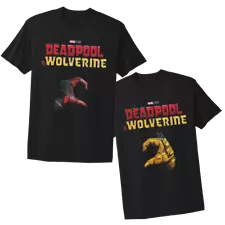 Deadpool vs Wolverine, Couple Matching Shirts Hero X-Men Marvel Movie T-Shirt