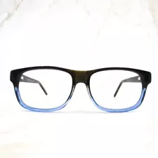 Geek Eyewear Traveller Eyeglasses Frame Men Black Blue Full Rim Square 54-15-145