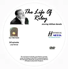 THE LIFE OF RILEY - 242 Shows Old Time Radio In MP3 Format OTR On 1 DVD