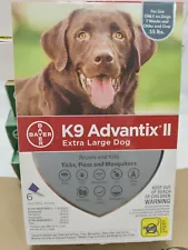 K9 Advantix II Extra Large Dogs Over 55 lbs- 6 Pack,Flea &Tick repellent