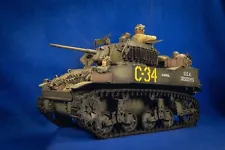 Classy Hobby 1/16th Scale M5A1 Stuart Light Tank Built Model