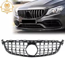 GT R Style GRILLE W/CAMERA HOLE FOR 2015-2018 MERCEDES-BENZ W205 C63 C63S AMG S