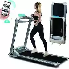 300 lb Foldable Portable Treadmill Compact Walking Treadmill for Home Gym